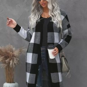 Buffalo Plaid Duster Cardigan