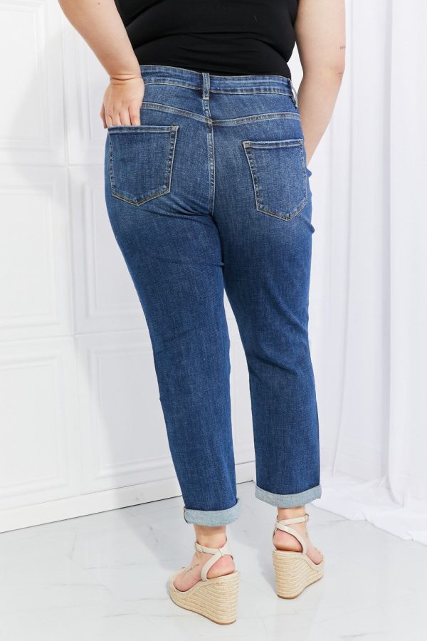 Vervet by Flying Monkey Full Size Distressed Cropped Jeans with Pockets - Image 2