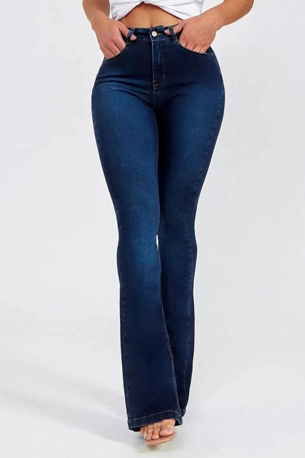 Buttoned Long Jeans - Image 4