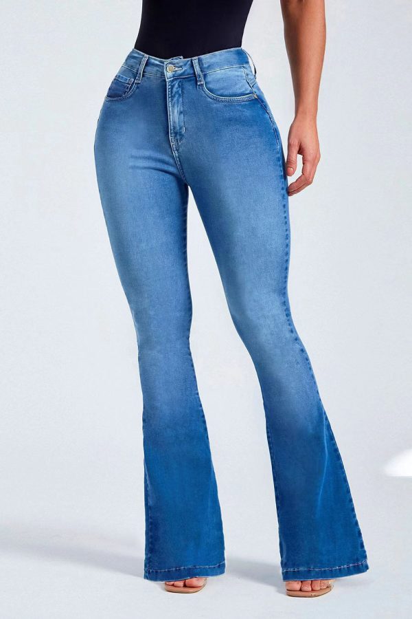 Buttoned Long Jeans - Image 9
