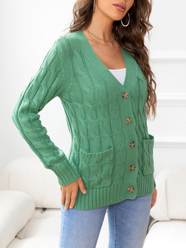 Button Down Cable-Knit Cardigan - Image 23