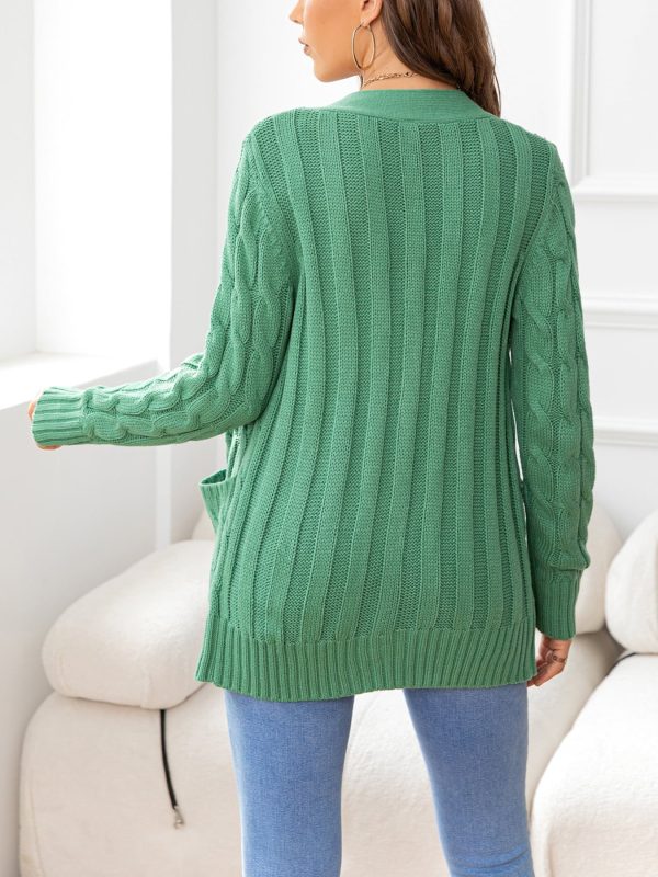 Button Down Cable-Knit Cardigan - Image 24