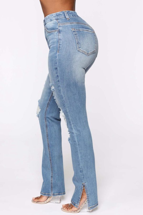 Distressed Slit Jeans - Image 2