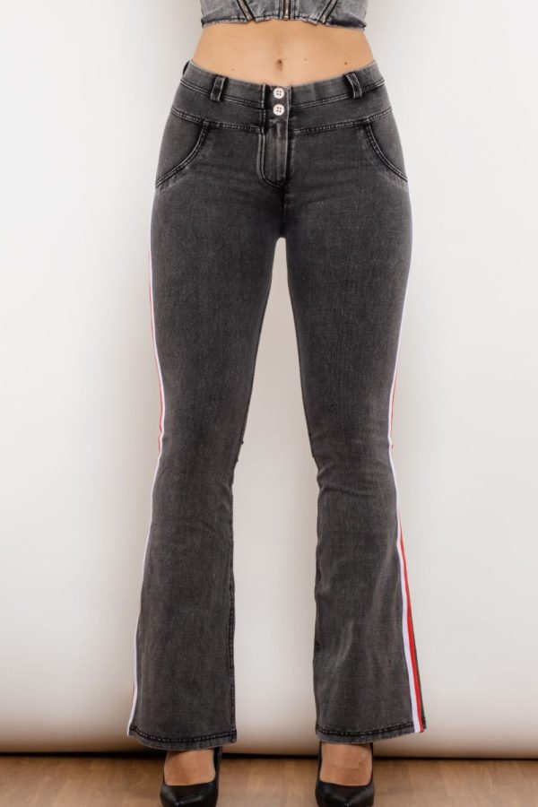 Side Stripe Bootcut Jeans - Image 2
