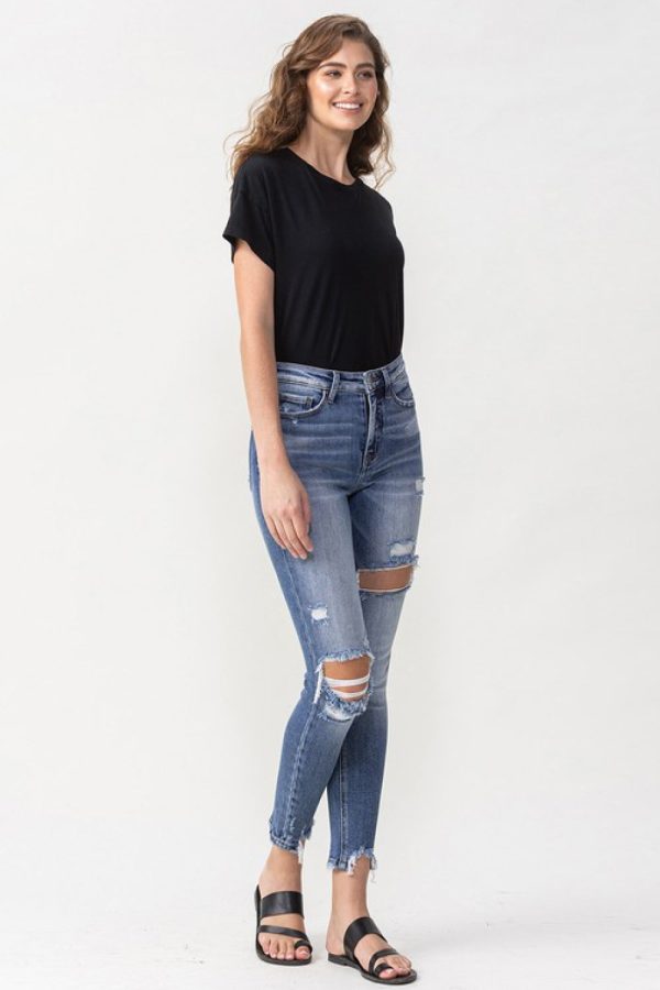 Lovervet Juliana Full Size High Rise Distressed Skinny Jeans - Image 3