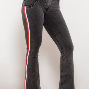 Side Stripe Bootcut Jeans