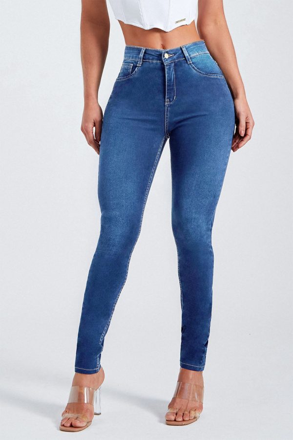 Buttoned Skinny Jeans - Image 4