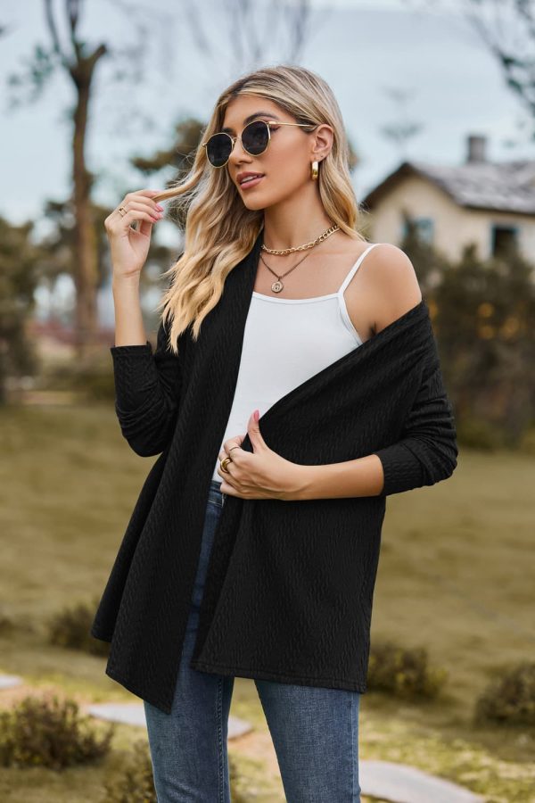 Open Front Long Sleeve Cardigan - Image 8