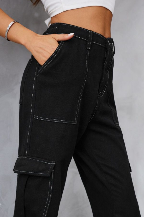 Baeful Long Straight Leg Jeans with Pockets - Image 4