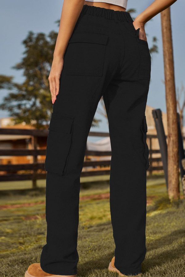 Loose Fit Long Jeans with Pockets - Image 15