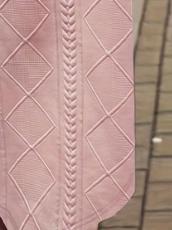 Solid Fashion Textured Open Front Hoodie Stylish ThighLength Coat - Image 12
