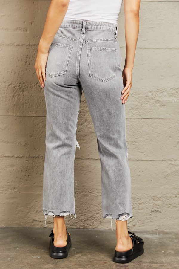 BAYEAS High Waisted Cropped Straight Jeans - Image 2
