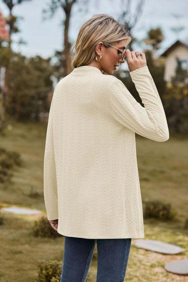 Open Front Long Sleeve Cardigan - Image 2