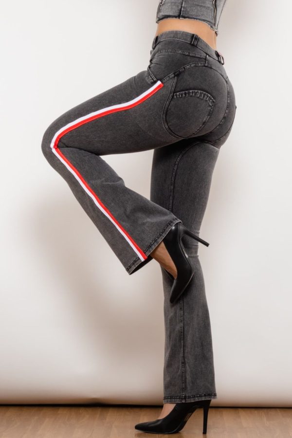 Side Stripe Bootcut Jeans - Image 6