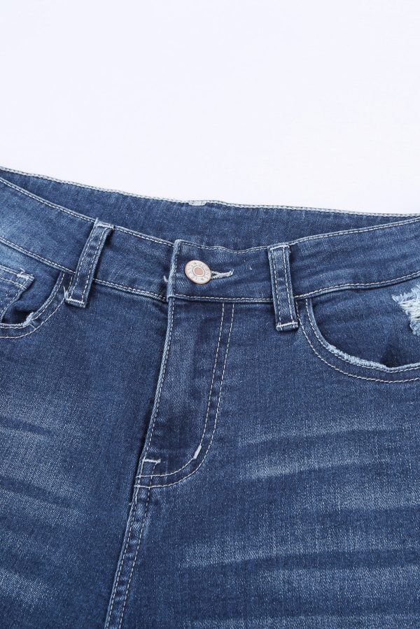Baeful High-Rise Distressed Hem Detail Jeans - Image 11