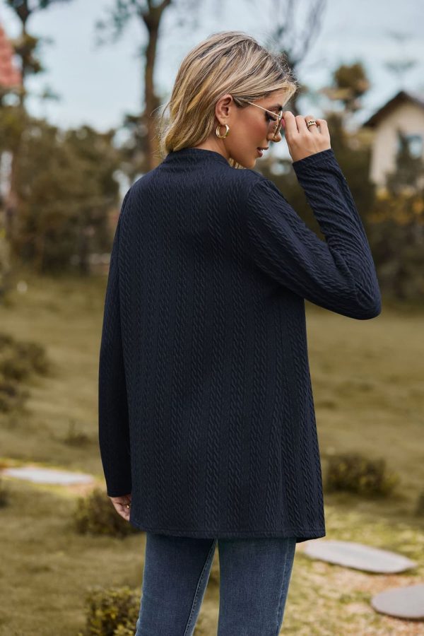 Open Front Long Sleeve Cardigan - Image 15