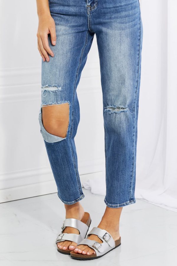 RISEN Full Size Emily High Rise Relaxed Jeans - Image 4