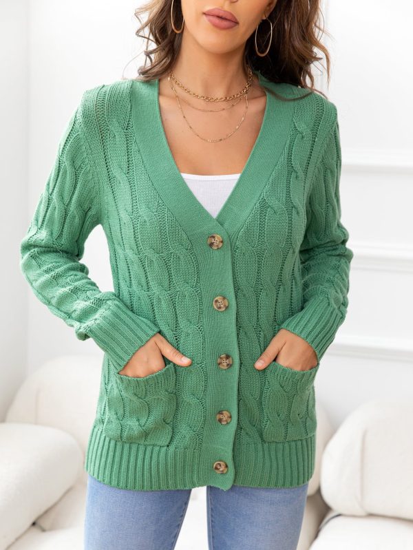 Button Down Cable-Knit Cardigan - Image 22