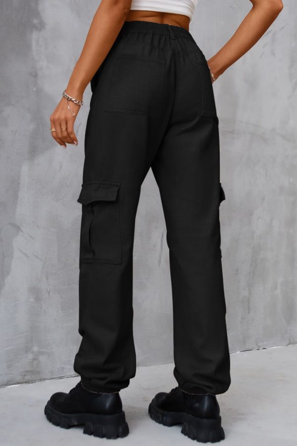 Buttoned High Waist Jeans with Pockets - Image 12