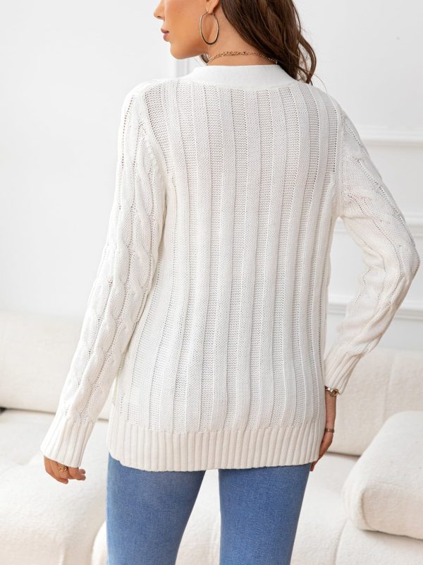 Button Down Cable-Knit Cardigan - Image 18