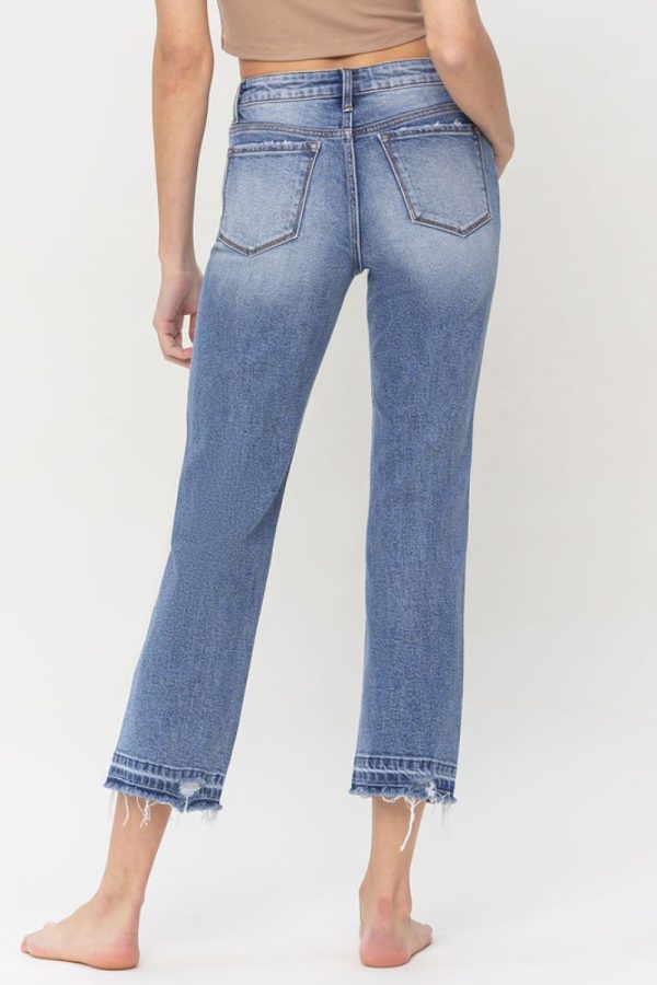 Lovervet Full Size Lena High Rise Crop Straight Jeans - Image 2