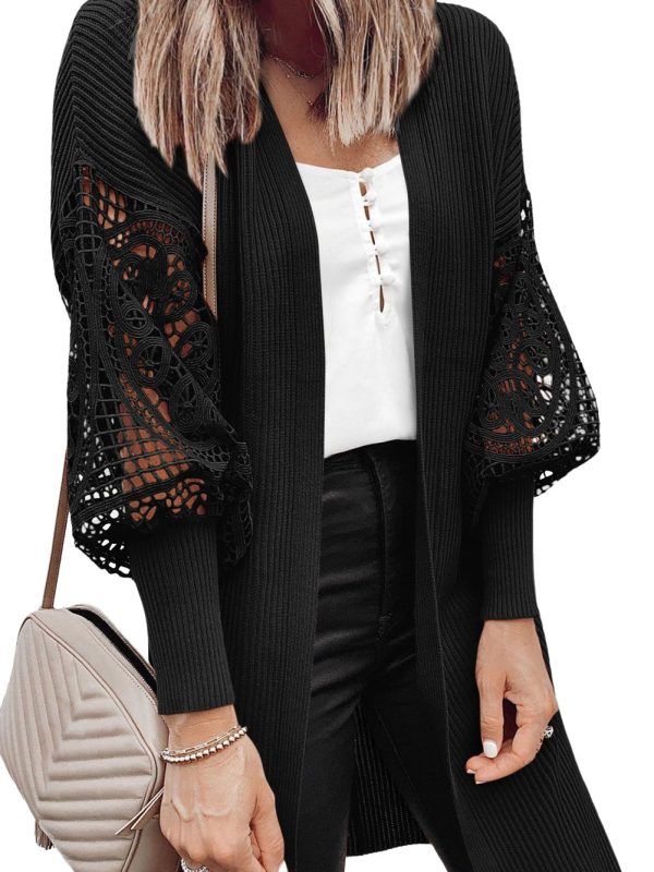 Beige Cable Knit Zippered Women's Sweater for Winter and Fall - Image 7