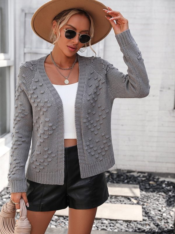 Open Front Long Sleeve Cardigan - Image 9