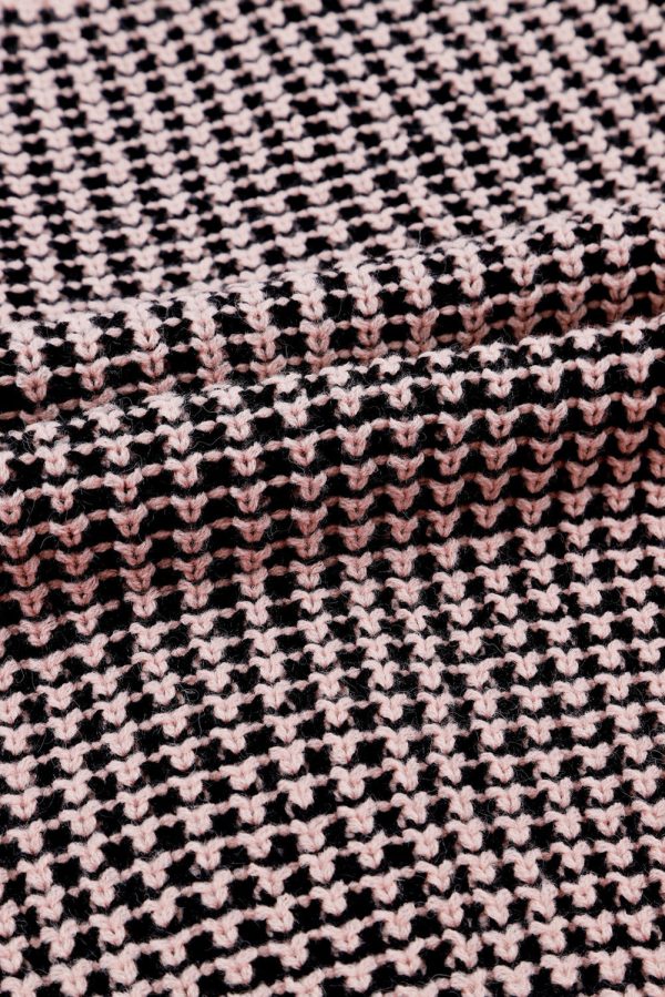 Woven Right Waffle-Knit Drop Shoulder Button-Down Cardigan - Image 10