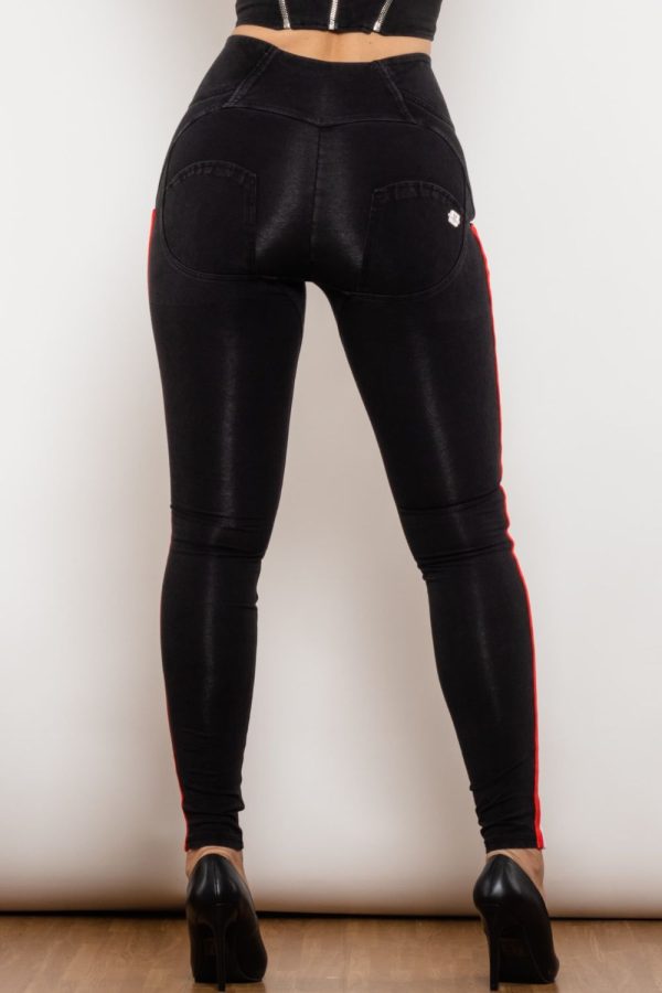 Side Stripe Buttoned Skinny Jeans - Image 7