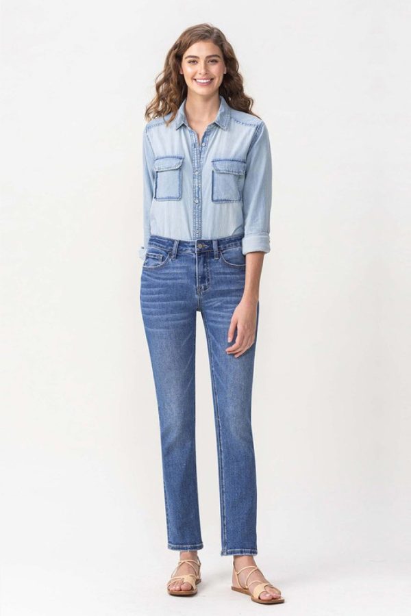 Lovervet Full Size Maggie Midrise Slim Ankle Straight Jeans - Image 4