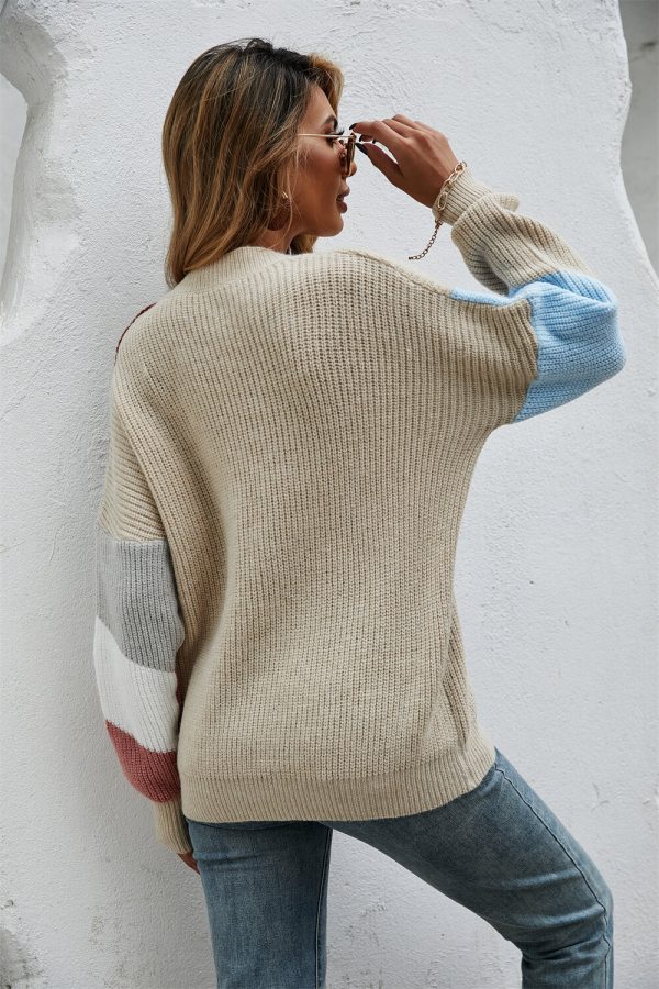 Contrast Button Front V-Neck Cardigan - Image 10