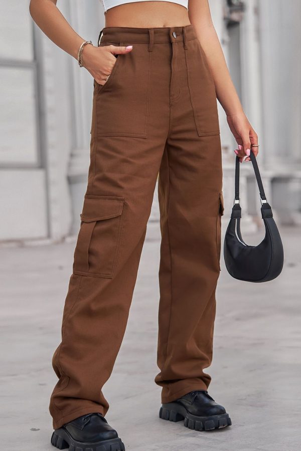 Baeful Long Straight Leg Jeans with Pockets - Image 9