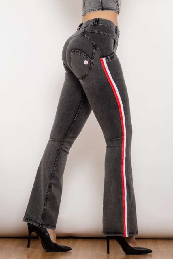 Side Stripe Bootcut Jeans - Image 4