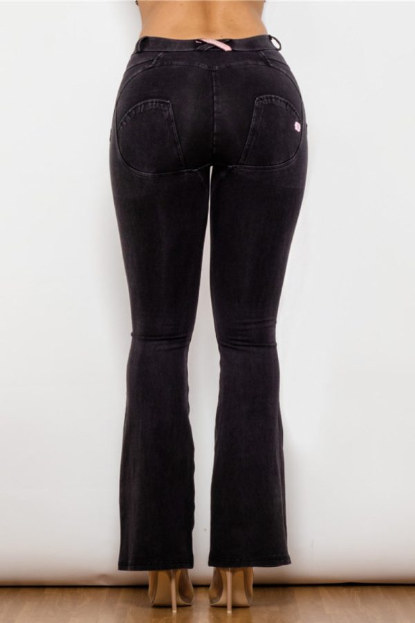 Buttoned Flare Jeans - Image 2