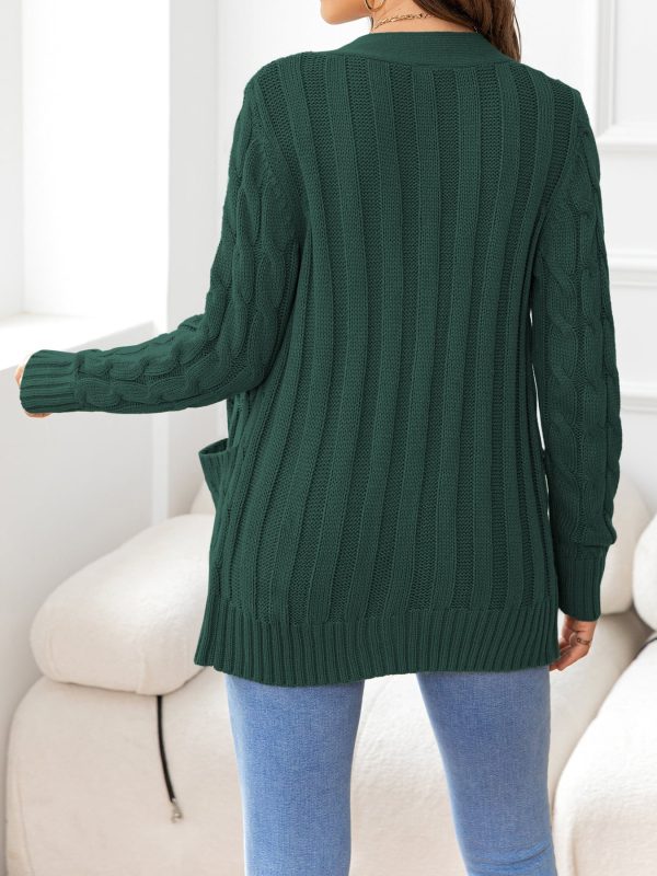 Button Down Cable-Knit Cardigan - Image 21