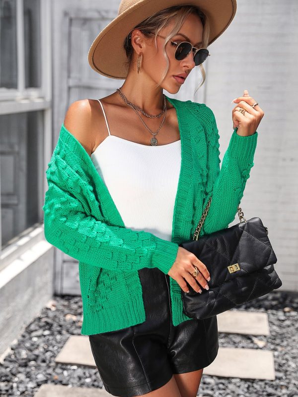 Open Front Long Sleeve Cardigan - Image 3