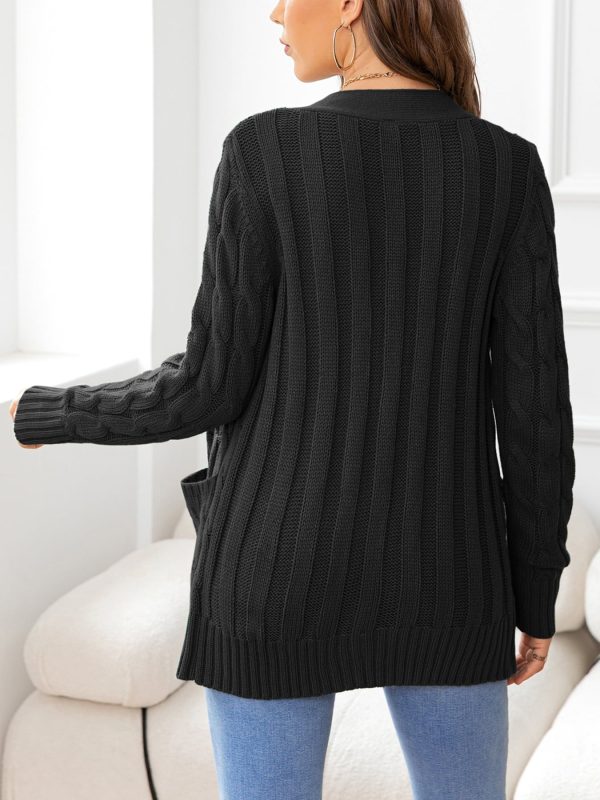 Button Down Cable-Knit Cardigan - Image 15