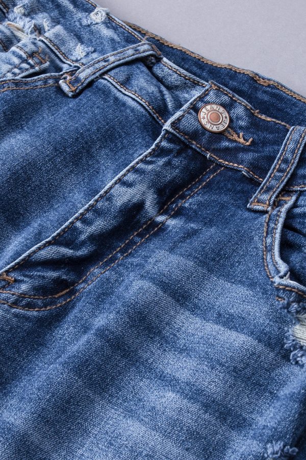 Distressed Flared Jeans with Pockets - Image 8