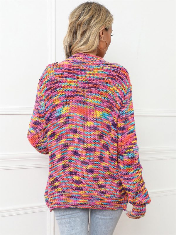 V-Neck Long Sleeve Cardigan - Image 2