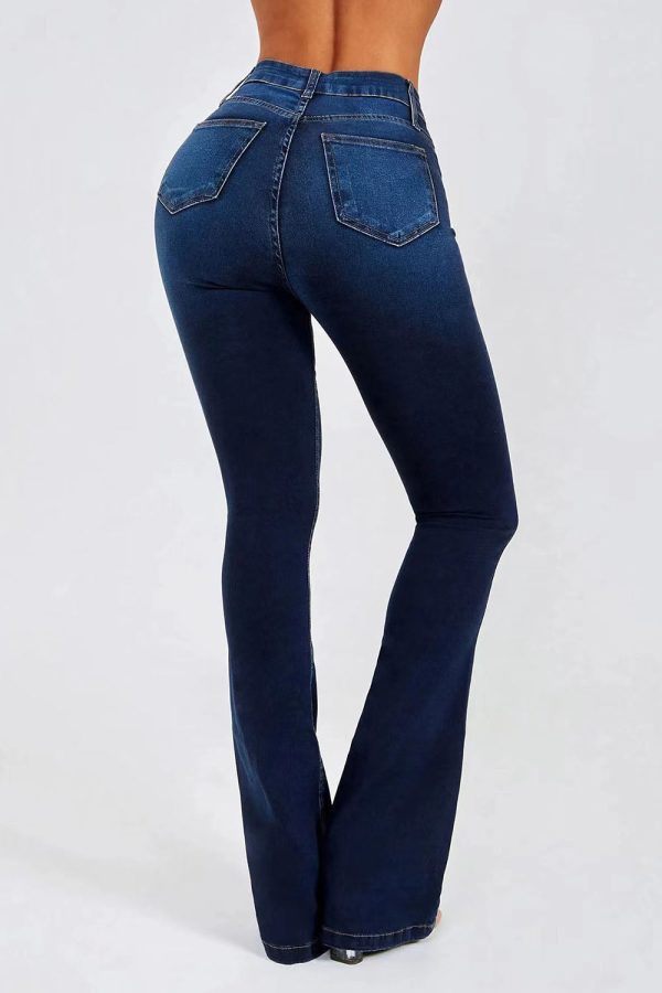 Buttoned Long Jeans - Image 2