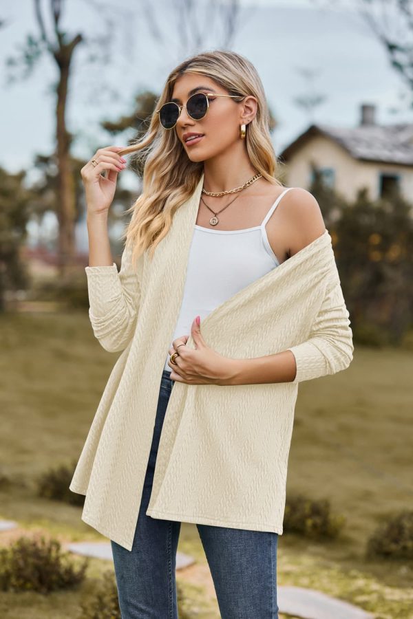 Open Front Long Sleeve Cardigan - Image 3