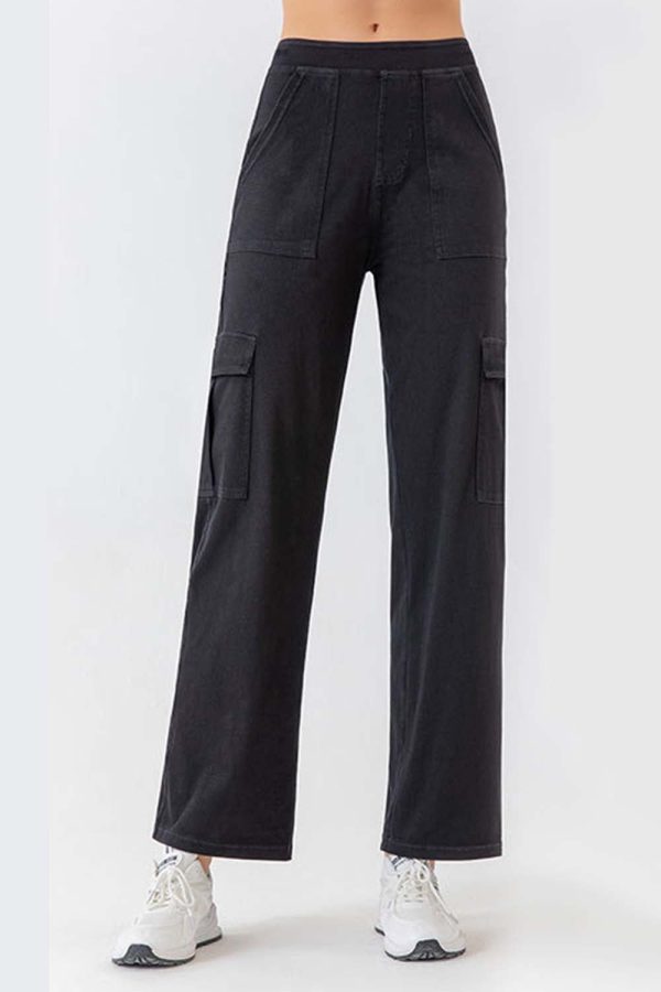 Buttoned Pocketed Long Jeans - Image 4