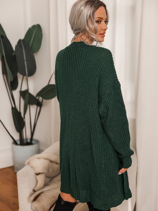 Ribbed V-Neck Cardigan - Image 2