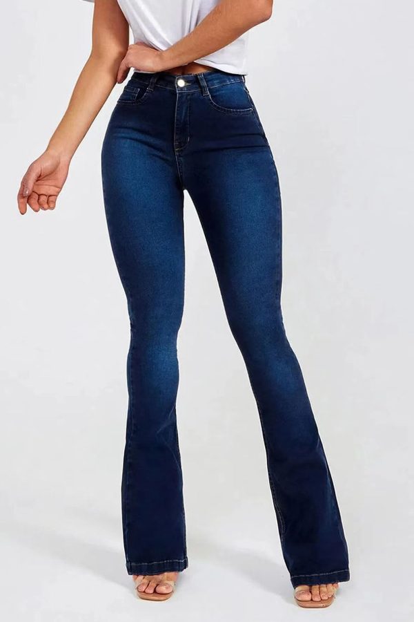 Buttoned Long Jeans - Image 5