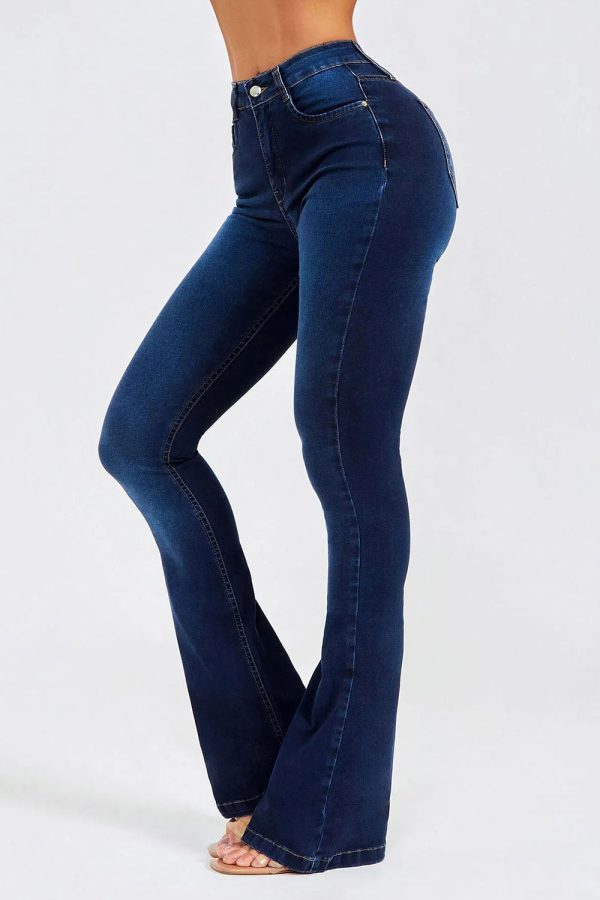 Buttoned Long Jeans - Image 3