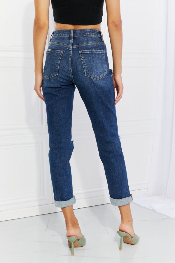 Vervet by Flying Monkey Full Size Distressed Cropped Jeans with Pockets - Image 10