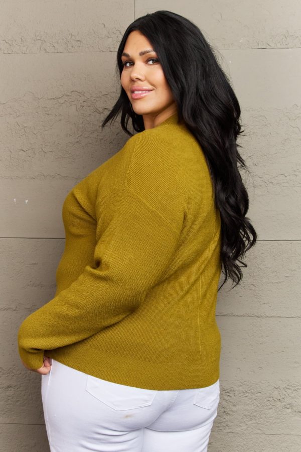 Zenana Kiss Me Tonight Full Size Button Down Cardigan in Chartreuse - Image 2