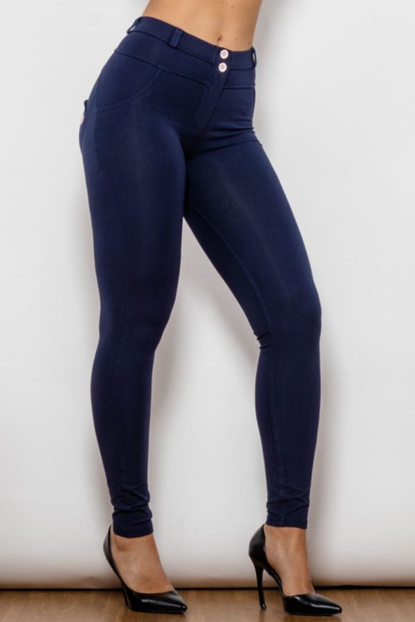 Baeful Buttoned Skinny Long Jeans - Image 3