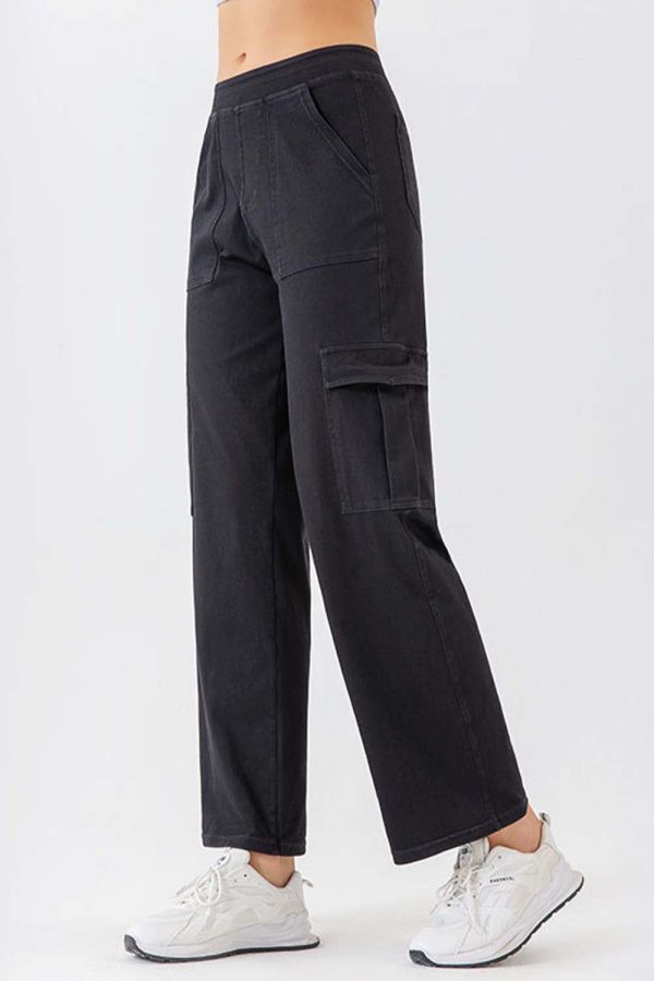 Buttoned Pocketed Long Jeans - Image 5