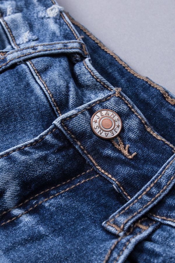 Distressed Flared Jeans with Pockets - Image 9